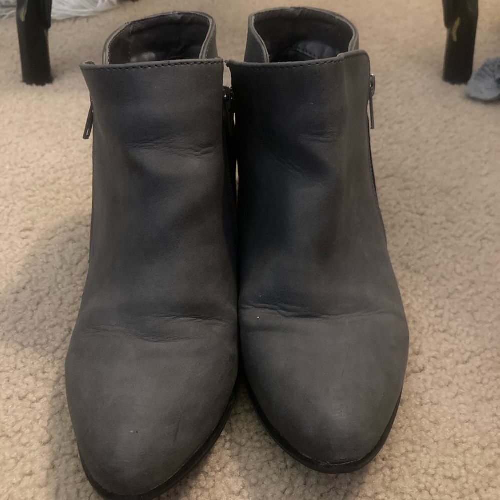 Elegant Charcoal Ankle Booties